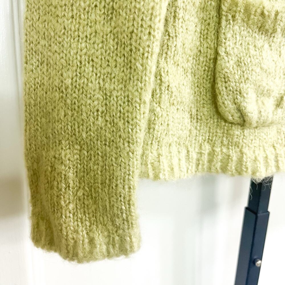 Ann Taylor Loft Womens Mohair Wool Blend Cardigan Sweater - Green Petite Size SP - Picture 4 of 8